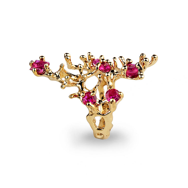 Reef Ruby Gold Ring