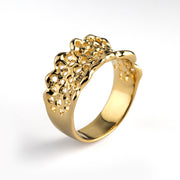 Filigree Lace Gold Wedding Band Ring