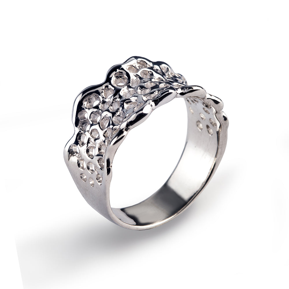 Filigree Lace Wedding Band Ring aroshataglia