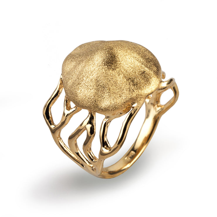 arosha taglia gold medusa ring