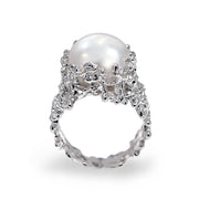 Coral White Pearl Ring