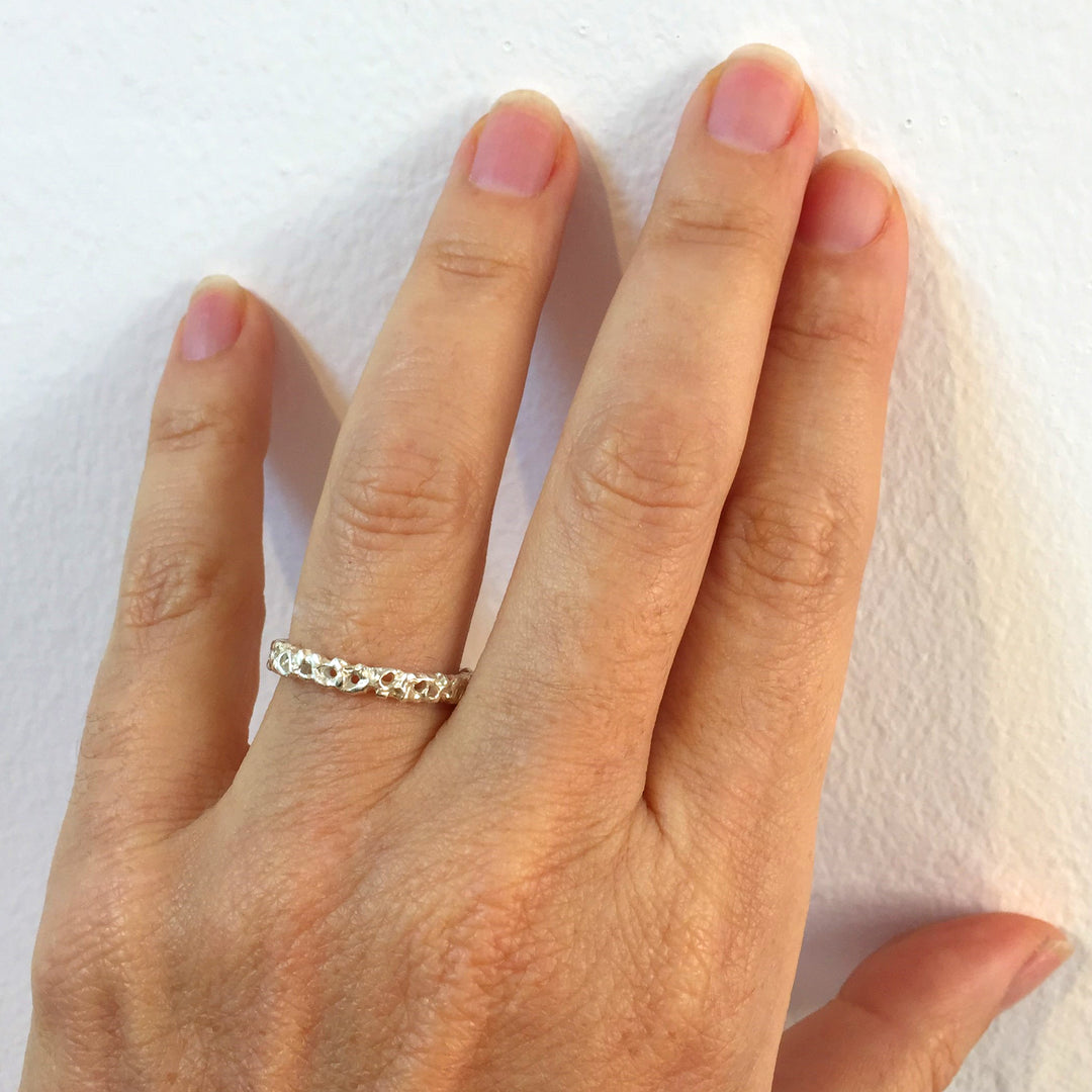 Coral wedding band shop