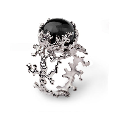 Coral Onyx Ring