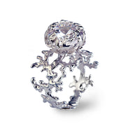 Coral Cubic Zirconia CZ Ring