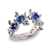 Between the Seaweeds Blue Sapphire Ring