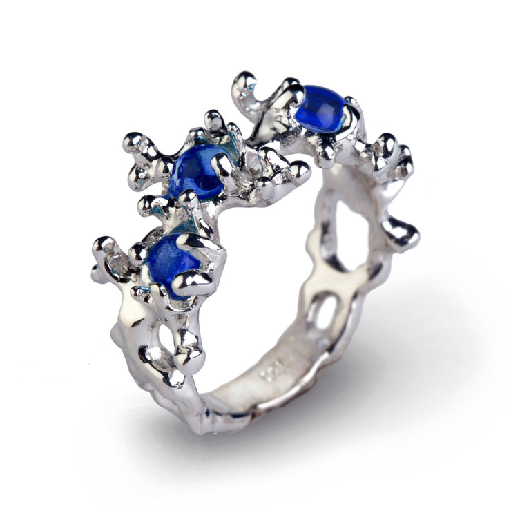 Between the Seaweeds Blue Sapphire Ring