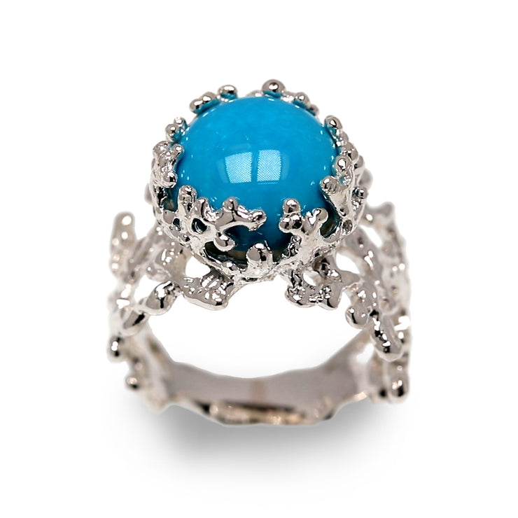 Coral Turquoise Ring