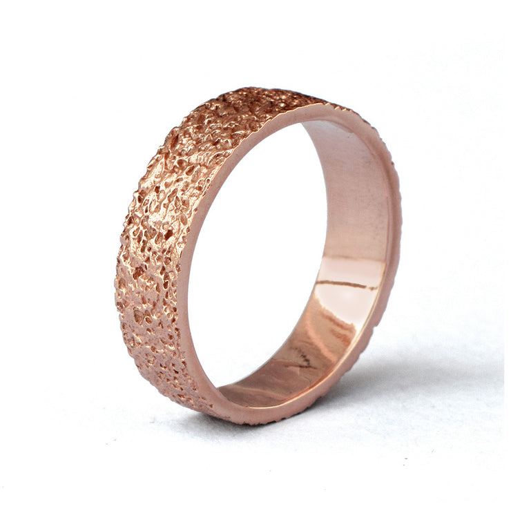 Stardust Rose Gold Band Ring