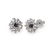 Coral Black Diamond Earrings